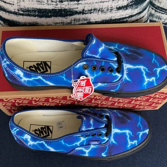 Vans Authentic Lightning Black/Blue MENS - Picture 3 of 16